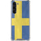 Sweden Flag Distressed Galaxy S23 Plus Clear Case